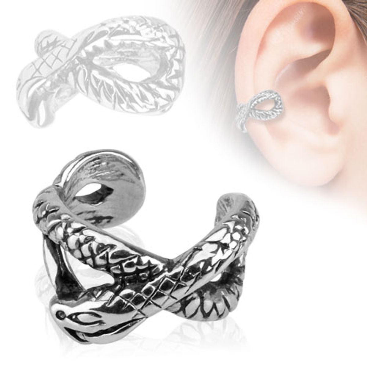 Snake Design Øredobb