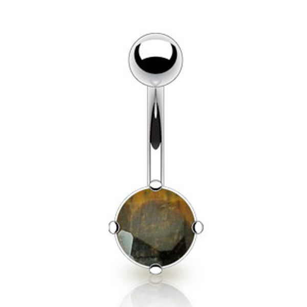 Hovedbilde Tiger Eye Semi Precious Stone Navle Piercing