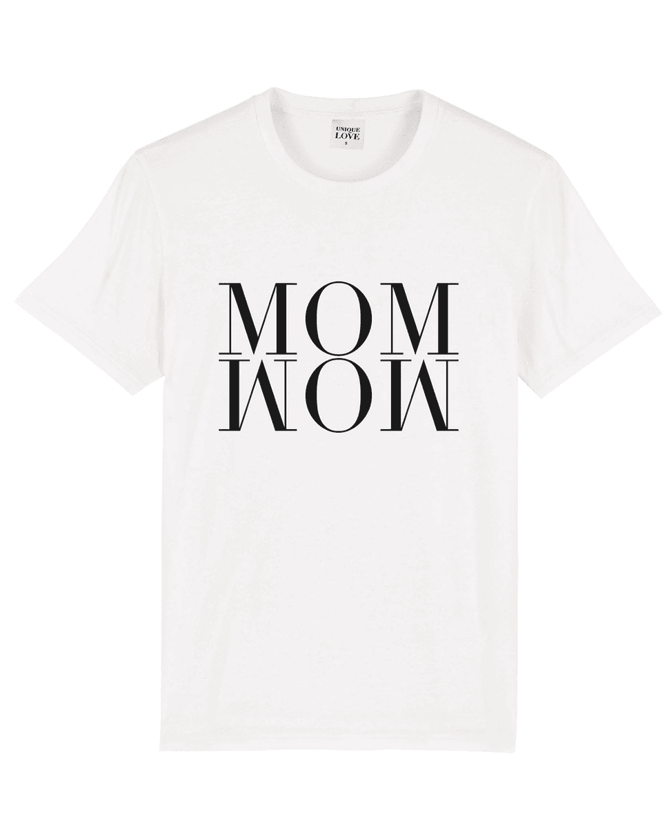 Mom Wow T-Skjorte Hvit